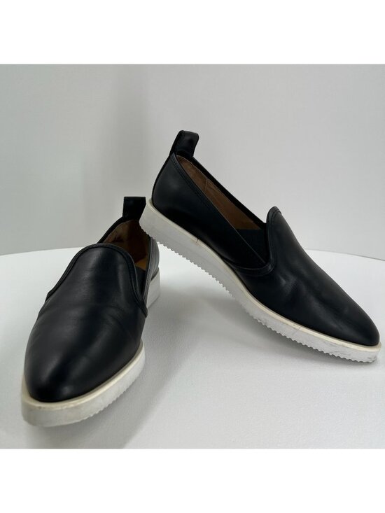 Everlane Shoes - Everlane The Leather Street Shoe Loafer Womens 9 Slip On Sneakers Pointed Black